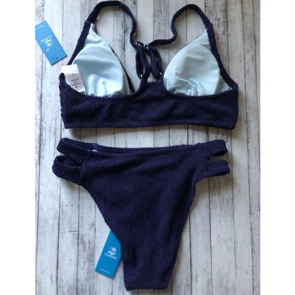 Cupshe two-piece bathing suit blue size x-small - Picture 3 of 5